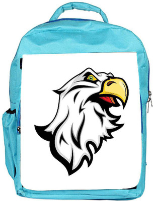 

Snoogg Eco Friendly Canvas Angry Eagle Mascot Backpack Rucksack School Travel Unisex Casual Canvas Bag Bookbag Satchel 5 L Backpack(Blue)