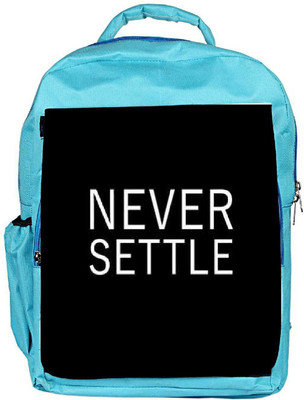

Snoogg Eco Friendly Canvas Never Settle Backpack Rucksack School Travel Unisex Casual Canvas Bag Bookbag Satchel 5 L Backpack(Blue)