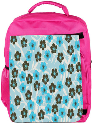 

Snoogg Eco Friendly Canvas Floral Blue Pattern Designer Backpack Rucksack School Travel Unisex Casual Canvas Bag Bookbag Satchel 5 L Backpack(Pink)