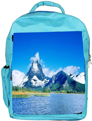 

Snoogg Eco Friendly Canvas Abstract Nature View Designer Backpack Rucksack School Travel Unisex Casual Canvas Bag Bookbag Satchel 5 L Backpack(Blue)