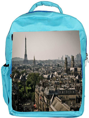 

Snoogg Eco Friendly Canvas Paris City Designer Backpack Rucksack School Travel Unisex Casual Canvas Bag Bookbag Satchel 5 L Backpack(Blue)