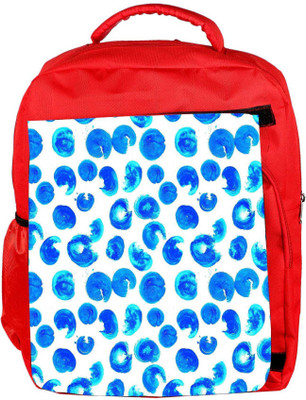 

Snoogg Eco Friendly Canvas Multiple Abstract Blue Paint Designer Backpack Rucksack School Travel Unisex Casual Canvas Bag Bookbag Satchel 5 L Backpack(Red)