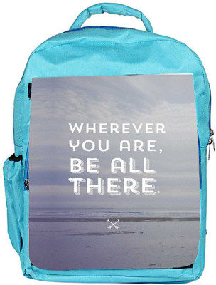 

Snoogg Eco Friendly Canvas Be All There Backpack Rucksack School Travel Unisex Casual Canvas Bag Bookbag Satchel 5 L Backpack(Blue)