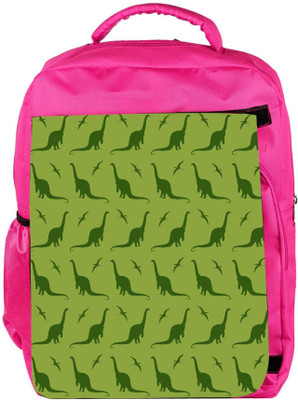 

Snoogg Eco Friendly Canvas Dinosaur Green Pattern Designer Backpack Rucksack School Travel Unisex Casual Canvas Bag Bookbag Satchel 5 L Backpack(Pink)