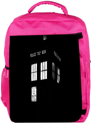 

Snoogg Eco Friendly Canvas Police Box Designer Backpack Rucksack School Travel Unisex Casual Canvas Bag Bookbag Satchel 5 L Backpack(Pink)