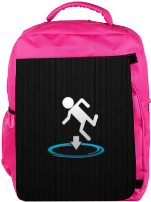 

Snoogg Eco Friendly Canvas I Fall Into Shit Backpack Rucksack School Travel Unisex Casual Canvas Bag Bookbag Satchel 5 L Backpack(Pink)
