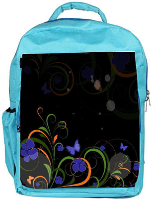 

Snoogg Eco Friendly Canvas Abstract Swirl Design Elements Backpack Rucksack School Travel Unisex Casual Canvas Bag Bookbag Satchel 5 L Backpack(Blue)