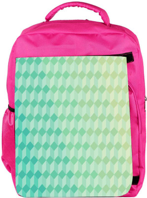 

Snoogg Eco Friendly Canvas Abstract Green Pattern Designer Backpack Rucksack School Travel Unisex Casual Canvas Bag Bookbag Satchel 5 L Backpack(Pink)