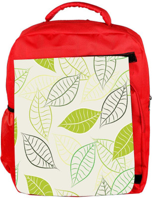 

Snoogg Eco Friendly Canvas Black Spots Designer Backpack Rucksack School Travel Unisex Casual Canvas Bag Bookbag Satchel 5 L Backpack(Red)