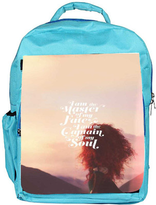 

Snoogg Eco Friendly Canvas Captain Of My Soul Backpack Rucksack School Travel Unisex Casual Canvas Bag Bookbag Satchel 5 L Backpack(Blue)