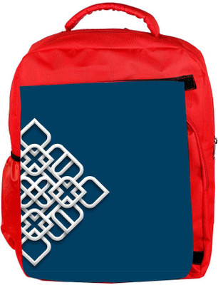 

Snoogg Eco Friendly Canvas 3D White Ornament In Arabic Style Backpack Rucksack School Travel Unisex Casual Canvas Bag Bookbag Satchel 5 L Backpack(Red)