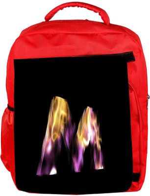 

Snoogg Eco Friendly Canvas Flaming 3D Letter Backpack Rucksack School Travel Unisex Casual Canvas Bag Bookbag Satchel 5 L Backpack(Red)