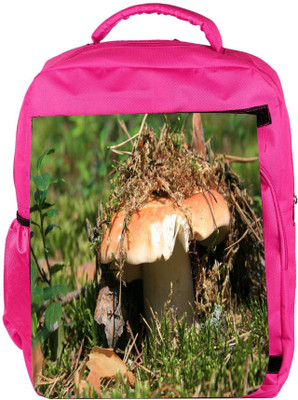 

Snoogg Eco Friendly Canvas Broken Mushroom Designer Backpack Rucksack School Travel Unisex Casual Canvas Bag Bookbag Satchel 5 L Backpack(Pink)