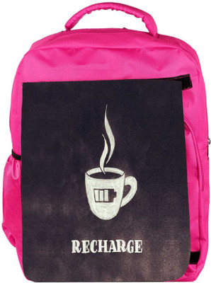 

Snoogg Eco Friendly Canvas Recharge Backpack Rucksack School Travel Unisex Casual Canvas Bag Bookbag Satchel 5 L Backpack(Pink)
