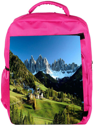 

Snoogg Eco Friendly Canvas Green Garden Designer Backpack Rucksack School Travel Unisex Casual Canvas Bag Bookbag Satchel 5 L Backpack(Pink)