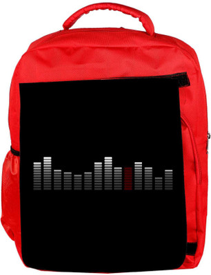 

Snoogg Eco Friendly Canvas Abstract Music Designer Backpack Rucksack School Travel Unisex Casual Canvas Bag Bookbag Satchel 5 L Backpack(Red)