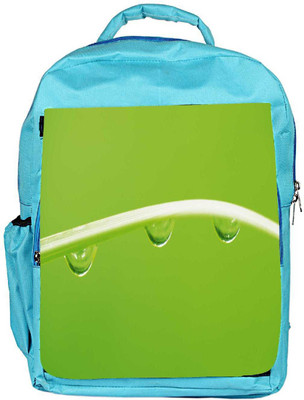 

Snoogg Eco Friendly Canvas Dew Drops Designer Backpack Rucksack School Travel Unisex Casual Canvas Bag Bookbag Satchel 5 L Backpack(Blue)