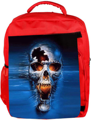 

Snoogg Eco Friendly Canvas Skull Fury Backpack Rucksack School Travel Unisex Casual Canvas Bag Bookbag Satchel 5 L Backpack(Red)