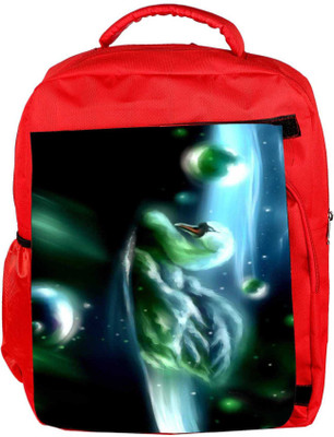 

Snoogg Eco Friendly Canvas Swan In The Night 2704 Backpack Rucksack School Travel Unisex Casual Canvas Bag Bookbag Satchel 5 L Backpack(Red)