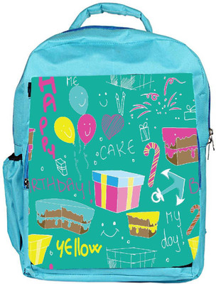 

Snoogg Eco Friendly Canvas Birthday Gift Designer Backpack Rucksack School Travel Unisex Casual Canvas Bag Bookbag Satchel 5 L Backpack(Blue)