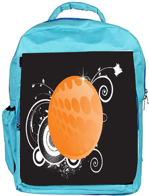 

Snoogg Eco Friendly Canvas Abstract Floral Frame Background Backpack Rucksack School Travel Unisex Casual Canvas Bag Bookbag Satchel 5 L Backpack(Blue)