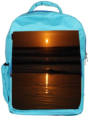 

Snoogg Eco Friendly Canvas Sunset Designer Backpack Rucksack School Travel Unisex Casual Canvas Bag Bookbag Satchel 5 L Backpack(Blue)