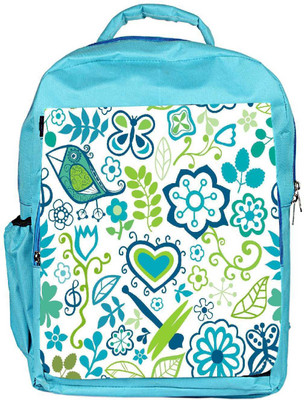

Snoogg Eco Friendly Canvas Abstract Nature Beings Designer Backpack Rucksack School Travel Unisex Casual Canvas Bag Bookbag Satchel 5 L Backpack(Blue)