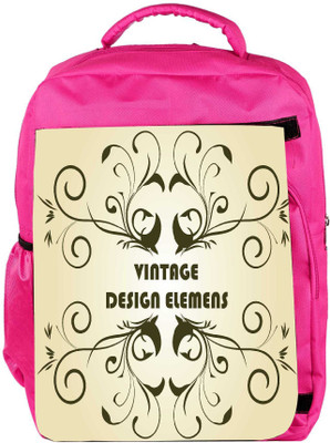 

Snoogg Eco Friendly Canvas Floral Background Backpack Rucksack School Travel Unisex Casual Canvas Bag Bookbag Satchel 5 L Backpack(Pink)