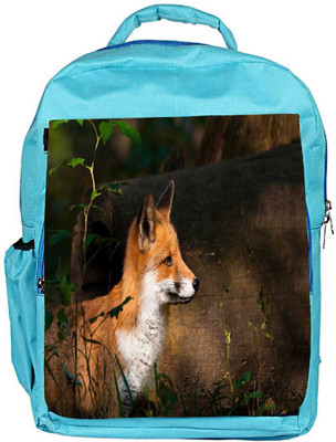 

Snoogg Eco Friendly Canvas Fox And Wood Designer Backpack Rucksack School Travel Unisex Casual Canvas Bag Bookbag Satchel 5 L Backpack(Blue)