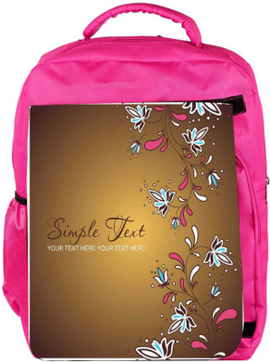 

Snoogg Eco Friendly Canvas Simple Text Cream Designer Backpack Rucksack School Travel Unisex Casual Canvas Bag Bookbag Satchel 5 L Backpack(Pink)