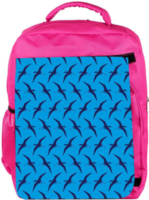 

Snoogg Eco Friendly Canvas Flying Dinosaur Blue Pattern Designer Backpack Rucksack School Travel Unisex Casual Canvas Bag Bookbag Satchel 5 L Backpack(Pink)