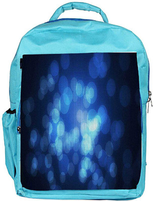 

Snoogg Eco Friendly Canvas Abstract Wallpapers Circle Backpack Rucksack School Travel Unisex Casual Canvas Bag Bookbag Satchel 5 L Backpack(Blue)