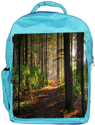 

Snoogg Eco Friendly Canvas Abstract Pathway Designer Backpack Rucksack School Travel Unisex Casual Canvas Bag Bookbag Satchel 5 L Backpack(Blue)