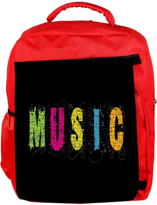 

Snoogg Eco Friendly Canvas Music Designer Backpack Rucksack School Travel Unisex Casual Canvas Bag Bookbag Satchel 5 L Backpack(Red)