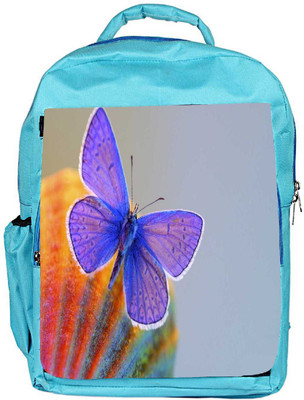 

Snoogg Eco Friendly Canvas Purple Butterfly Designer Backpack Rucksack School Travel Unisex Casual Canvas Bag Bookbag Satchel 5 L Backpack(Blue)