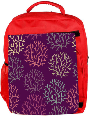 

Snoogg Eco Friendly Canvas Seamless Pattern With Leaf Seamless Texture Can Be Used For Wallpaper Backpack Rucksack School Travel Unisex Casual Canvas Bag Bookbag Satchel 5 L Backpack(Red)