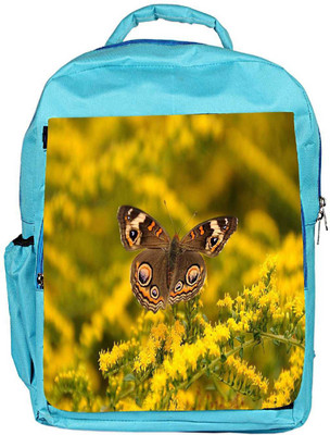 

Snoogg Eco Friendly Canvas Multicolor Flying Butterfly Designer Backpack Rucksack School Travel Unisex Casual Canvas Bag Bookbag Satchel 5 L Backpack(Blue)