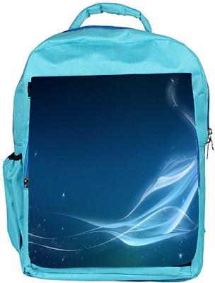 

Snoogg Eco Friendly Canvas Abstract Sparkling Design Designer Backpack Rucksack School Travel Unisex Casual Canvas Bag Bookbag Satchel 5 L Backpack(Blue)
