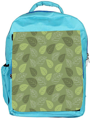 

Snoogg Eco Friendly Canvas Green Leaves Designer Backpack Rucksack School Travel Unisex Casual Canvas Bag Bookbag Satchel 5 L Backpack(Blue)