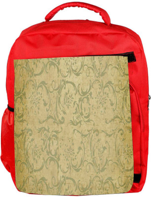

Snoogg Eco Friendly Canvas Patterns Textures Designer Backpack Rucksack School Travel Unisex Casual Canvas Bag Bookbag Satchel 5 L Backpack(Red)