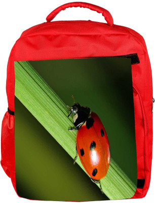 

Snoogg Eco Friendly Canvas Red Beatel Designer Backpack Rucksack School Travel Unisex Casual Canvas Bag Bookbag Satchel 5 L Backpack(Red)