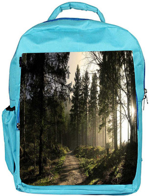 

Snoogg Eco Friendly Canvas Forest Pathway Designer Backpack Rucksack School Travel Unisex Casual Canvas Bag Bookbag Satchel 5 L Backpack(Blue)
