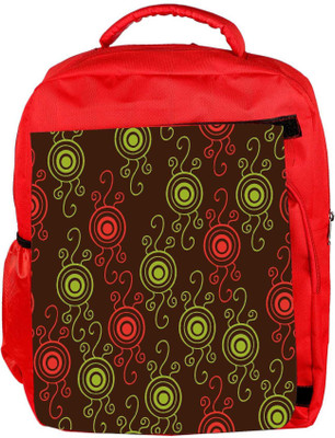

Snoogg Eco Friendly Canvas Colorful Floral Seamless Pattern In Cartoon Style Seamless Pattern Backpack Rucksack School Travel Unisex Casual Canvas Bag Bookbag Satchel 5 L Backpack(Red)