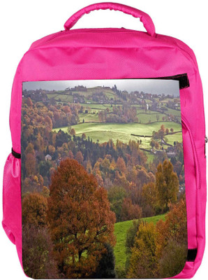 

Snoogg Eco Friendly Canvas Blossom Garden Designer Backpack Rucksack School Travel Unisex Casual Canvas Bag Bookbag Satchel 5 L Backpack(Pink)