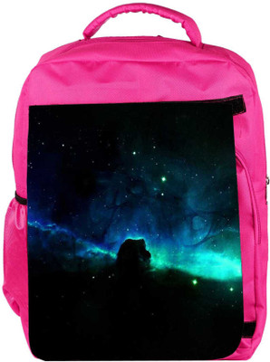 

Snoogg Eco Friendly Canvas Space Line Backpack Rucksack School Travel Unisex Casual Canvas Bag Bookbag Satchel 5 L Backpack(Pink)