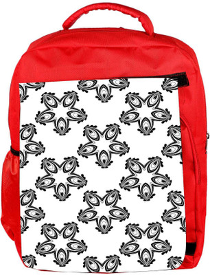 

Snoogg Eco Friendly Canvas Grey Pattern White Designer Backpack Rucksack School Travel Unisex Casual Canvas Bag Bookbag Satchel 5 L Backpack(Red)