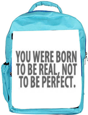 

Snoogg Eco Friendly Canvas Be Real Backpack Rucksack School Travel Unisex Casual Canvas Bag Bookbag Satchel 5 L Backpack(Blue)