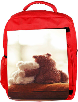 

Snoogg Eco Friendly Canvas Amor Girly Love Designer Backpack Rucksack School Travel Unisex Casual Canvas Bag Bookbag Satchel 5 L Backpack(Red)