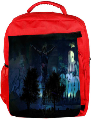 

Snoogg Eco Friendly Canvas Fantasy Designer Backpack Rucksack School Travel Unisex Casual Canvas Bag Bookbag Satchel 5 L Backpack(Red)