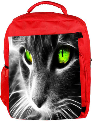 

Snoogg Eco Friendly Canvas Neon Eyes Designer Backpack Rucksack School Travel Unisex Casual Canvas Bag Bookbag Satchel 5 L Backpack(Red)